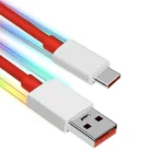 ARESTA Unique Type C Dash Charging USB Cable for Fast Charging & Data Transfer (Red, 1 Meter) - Image 4